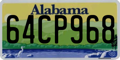 AL license plate 64CP968