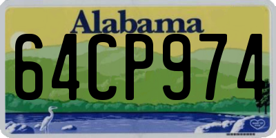 AL license plate 64CP974