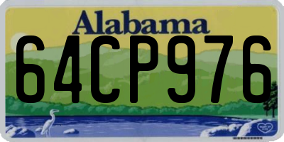 AL license plate 64CP976