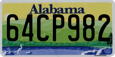 AL license plate 64CP982