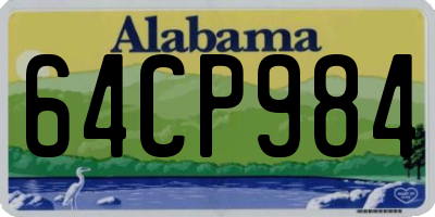 AL license plate 64CP984