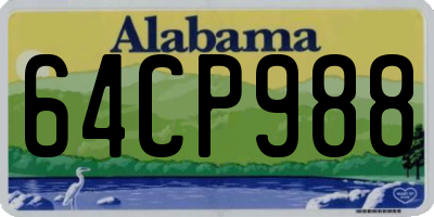 AL license plate 64CP988