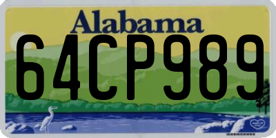 AL license plate 64CP989