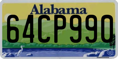 AL license plate 64CP990