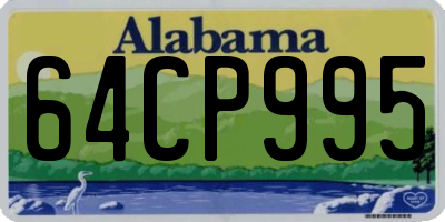 AL license plate 64CP995