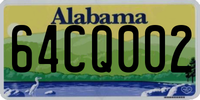 AL license plate 64CQ002