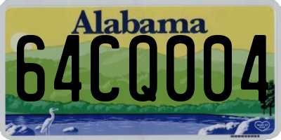 AL license plate 64CQ004