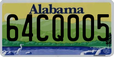 AL license plate 64CQ005