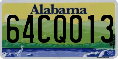 AL license plate 64CQ013