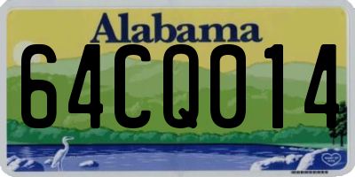 AL license plate 64CQ014