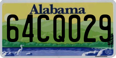 AL license plate 64CQ029
