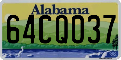 AL license plate 64CQ037