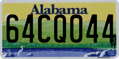 AL license plate 64CQ044