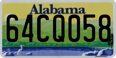 AL license plate 64CQ058