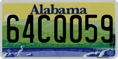 AL license plate 64CQ059