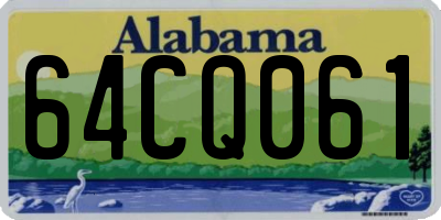 AL license plate 64CQ061