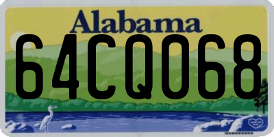 AL license plate 64CQ068
