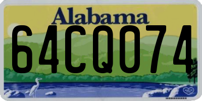 AL license plate 64CQ074