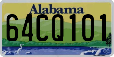 AL license plate 64CQ101