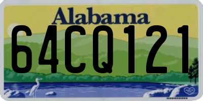 AL license plate 64CQ121