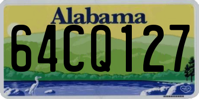 AL license plate 64CQ127