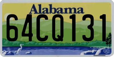AL license plate 64CQ131