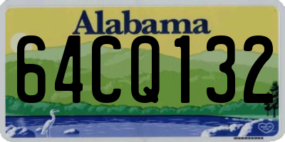 AL license plate 64CQ132