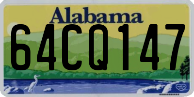 AL license plate 64CQ147