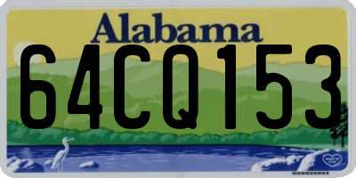 AL license plate 64CQ153