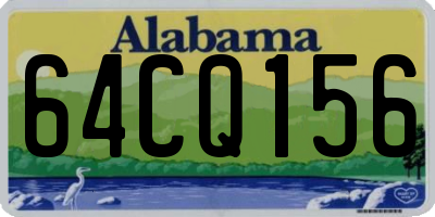 AL license plate 64CQ156