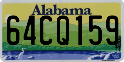 AL license plate 64CQ159