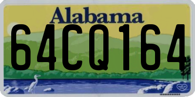 AL license plate 64CQ164