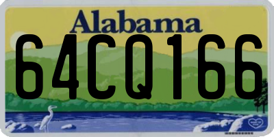 AL license plate 64CQ166