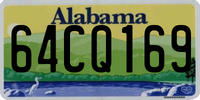 AL license plate 64CQ169