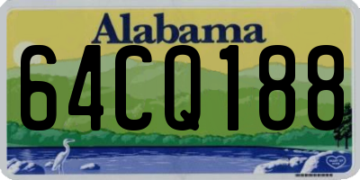 AL license plate 64CQ188