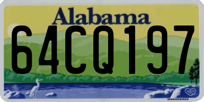 AL license plate 64CQ197