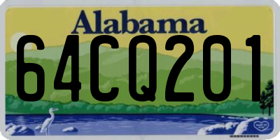 AL license plate 64CQ201