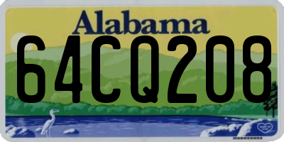 AL license plate 64CQ208
