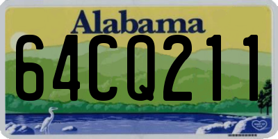 AL license plate 64CQ211