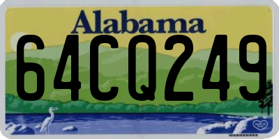 AL license plate 64CQ249