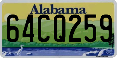 AL license plate 64CQ259