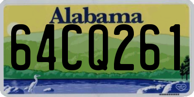 AL license plate 64CQ261