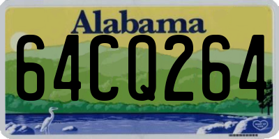 AL license plate 64CQ264