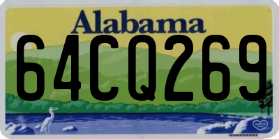 AL license plate 64CQ269