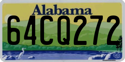 AL license plate 64CQ272