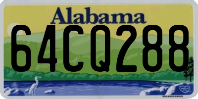 AL license plate 64CQ288