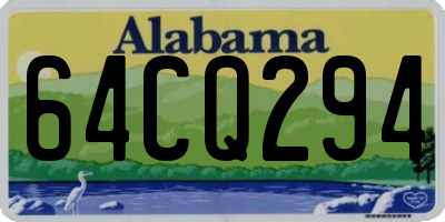 AL license plate 64CQ294