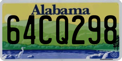 AL license plate 64CQ298
