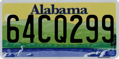 AL license plate 64CQ299