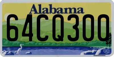 AL license plate 64CQ300